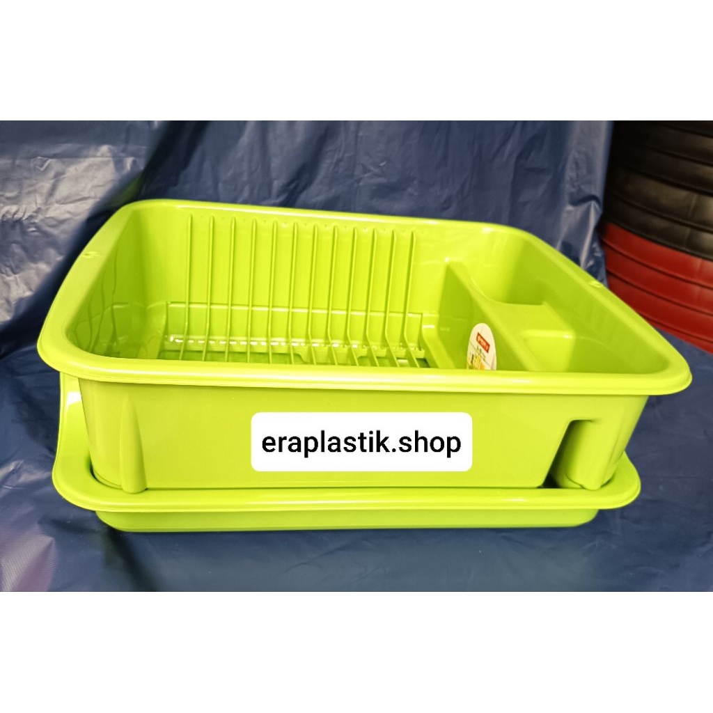 rak piring meja / rak piring 2 lapis / rak piring plastik / cocok untuk perlengkapan rumah tangga / 