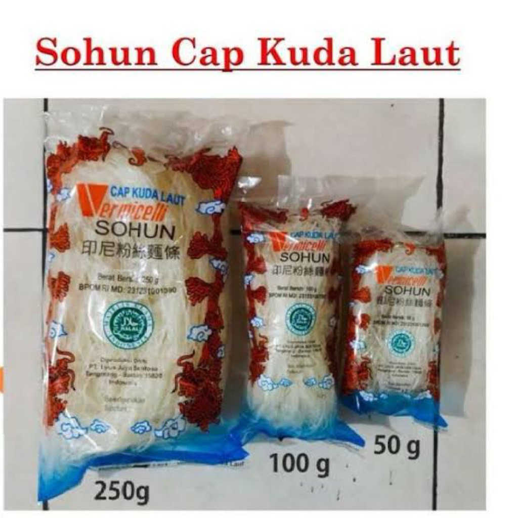 

Soun Bening Cap Kuda Laut Isi 50 gram / 100 gram / 250 gram