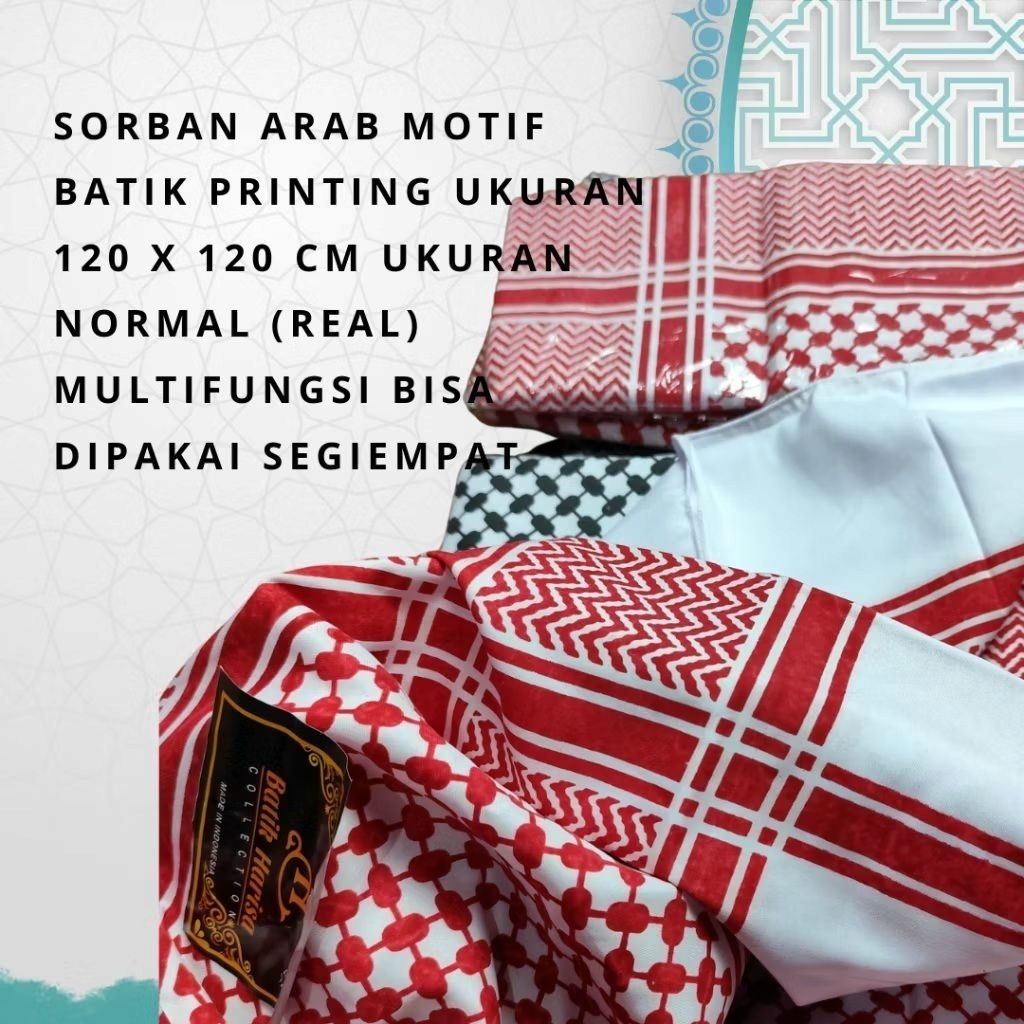 SORBAN ARAB SABLON SORBAN ARAB HITAM PUTIH SORBAN SEGI EMPAT SORBAN ARAB SAUDI Sorban Arab sorban Ha