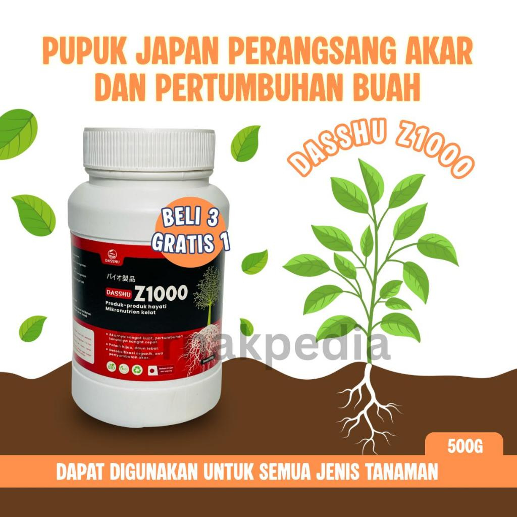 DASSHU Z1000 JEPANG PROMO Beli 3 Gratis 1 Pupuk Tanaman ORIGINAL untuk Segala Tanaman Tumbuhan