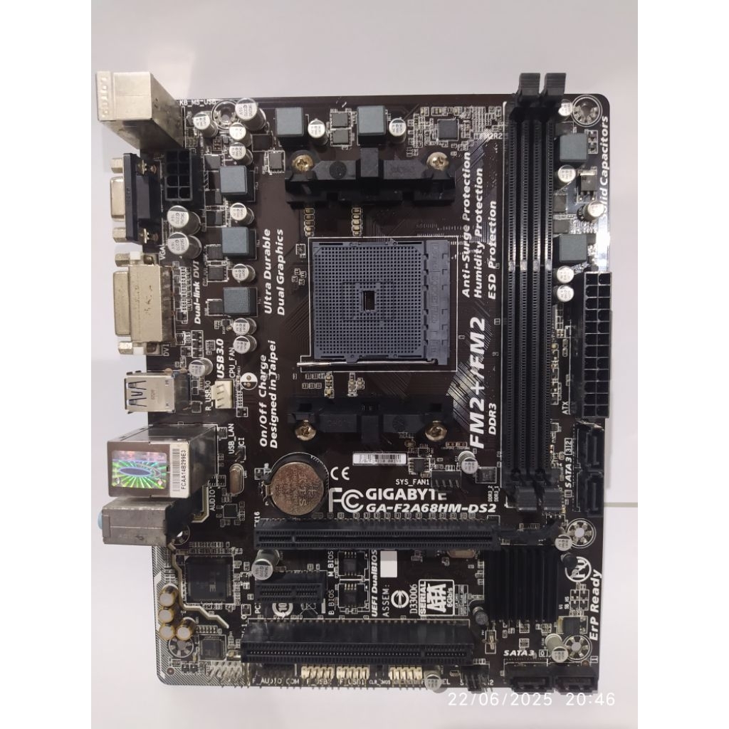 Motherboard Gigabyte FM2+/FM2 DDR3 Bekas