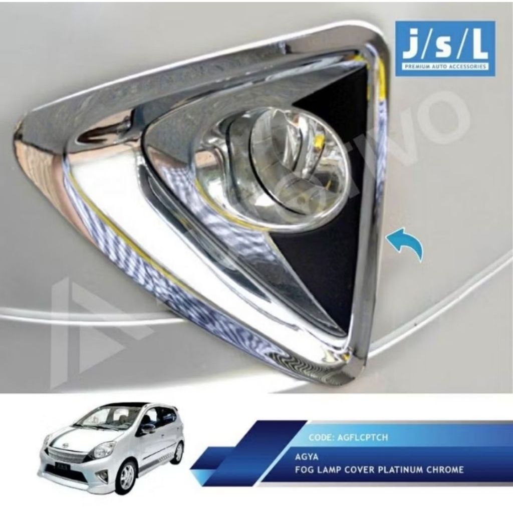Cover foglamp chrome AGYA LAMA 2013 - 2015 by JSL.
