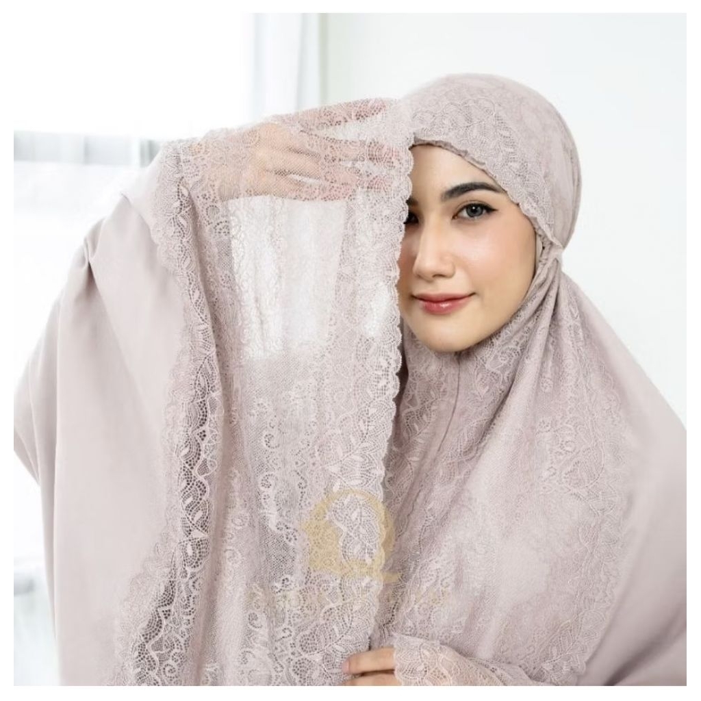 Mukena renda brukat silk