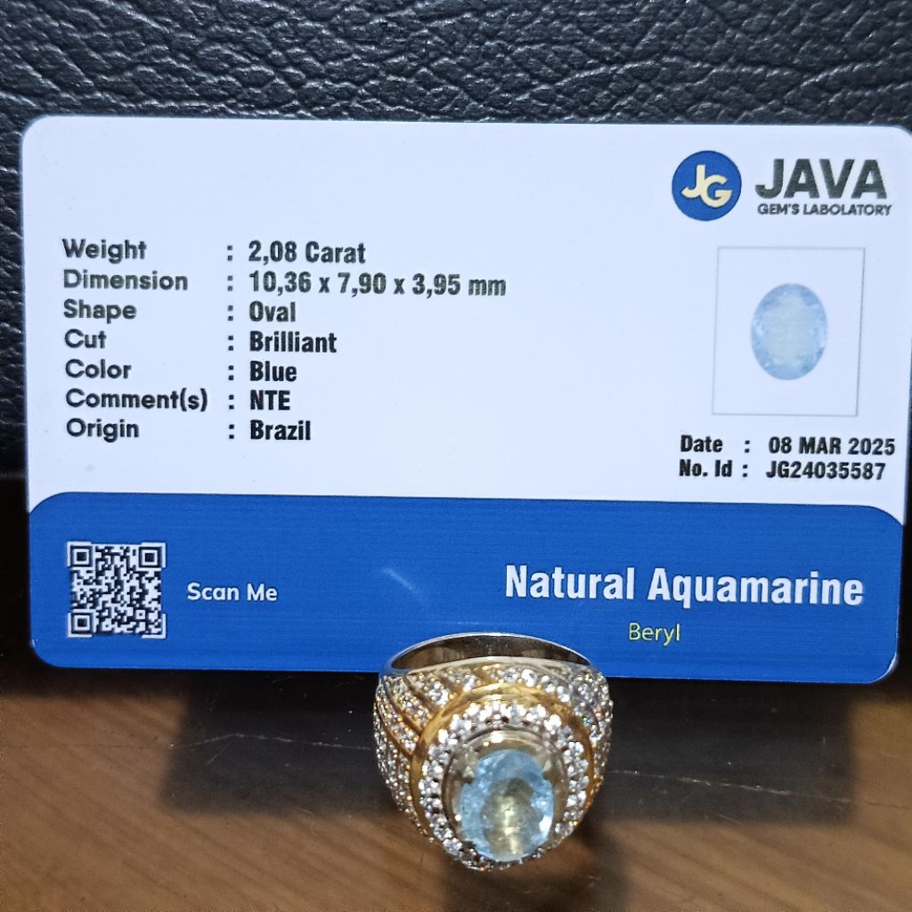 natural aquamarine + memo java