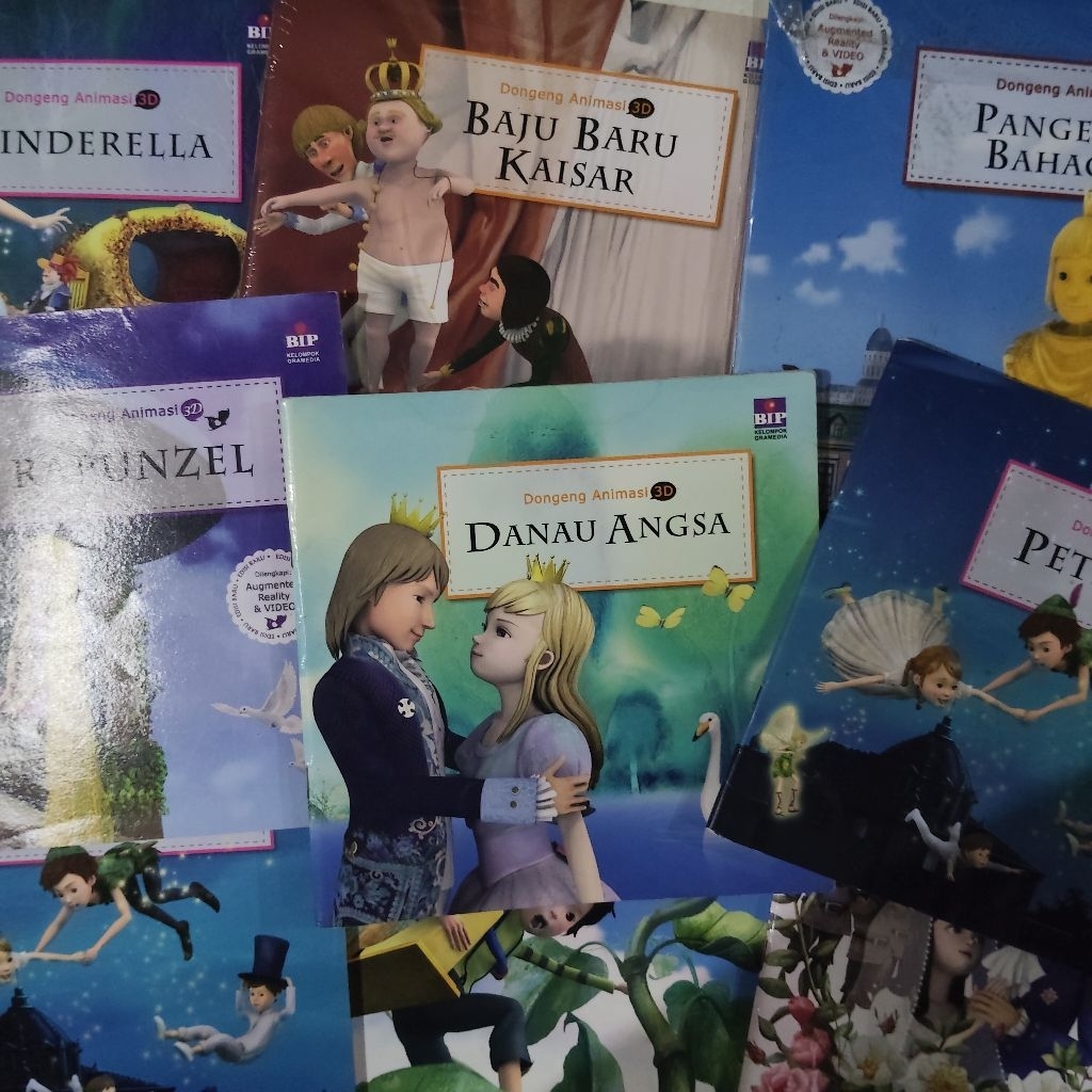 Buku Original • Dongeng Anak Klasik Animasi 3D / Cinderella / Danau Angsa / Pangeran Bahagia / Putri