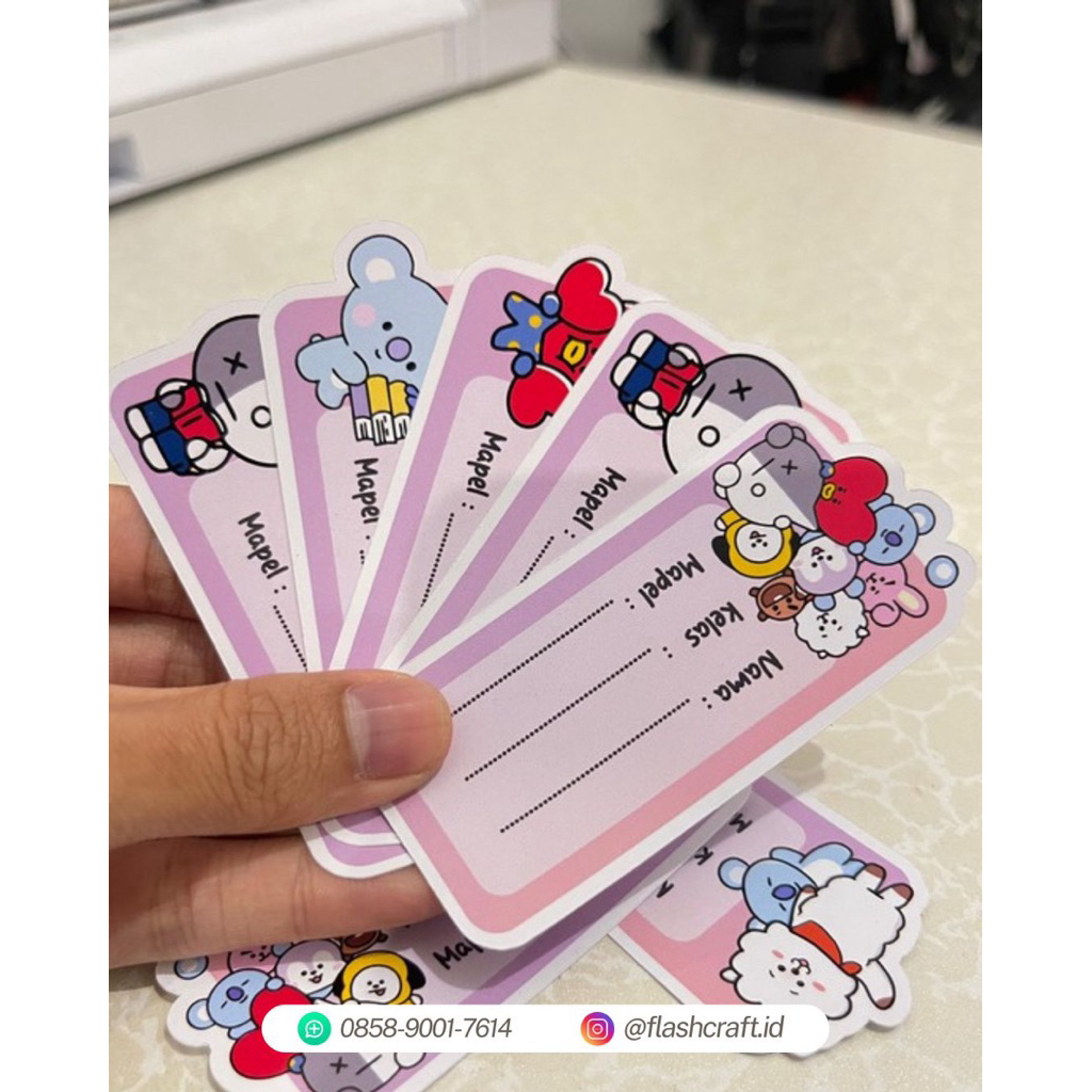 

Label Buku Pelajaran Isi 1 Pack 12 Pcs | Sticker Label Sekolah Nama Kelas Mapel | Back To School