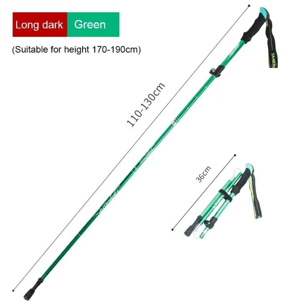 Trekking Pole Tongkat Gunung TaffSPORT tongkat Gunung Lipat Alumunium Alloy Ringan