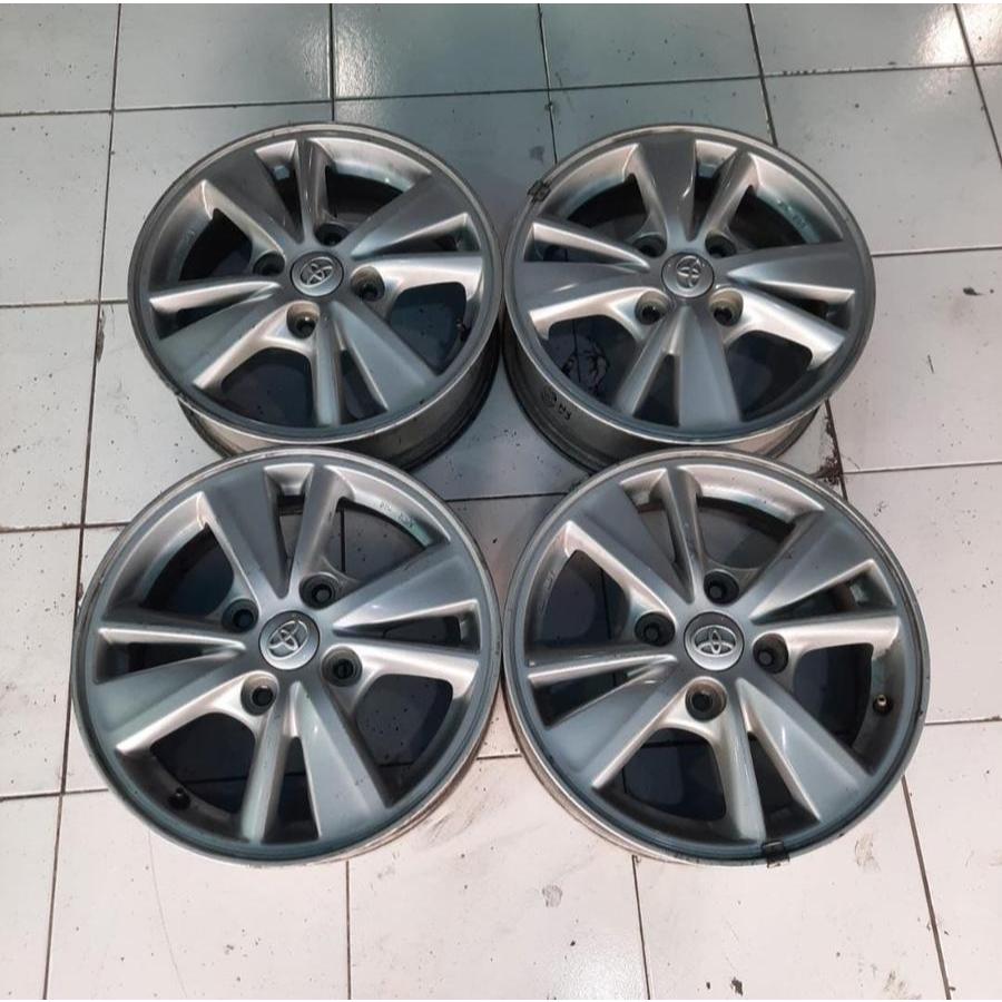 VELG MOBIL BEKAS STD AVANZA R15 PCD 4X114,3 COCOK BUAT XENIA LIVINA EVALIA DLL