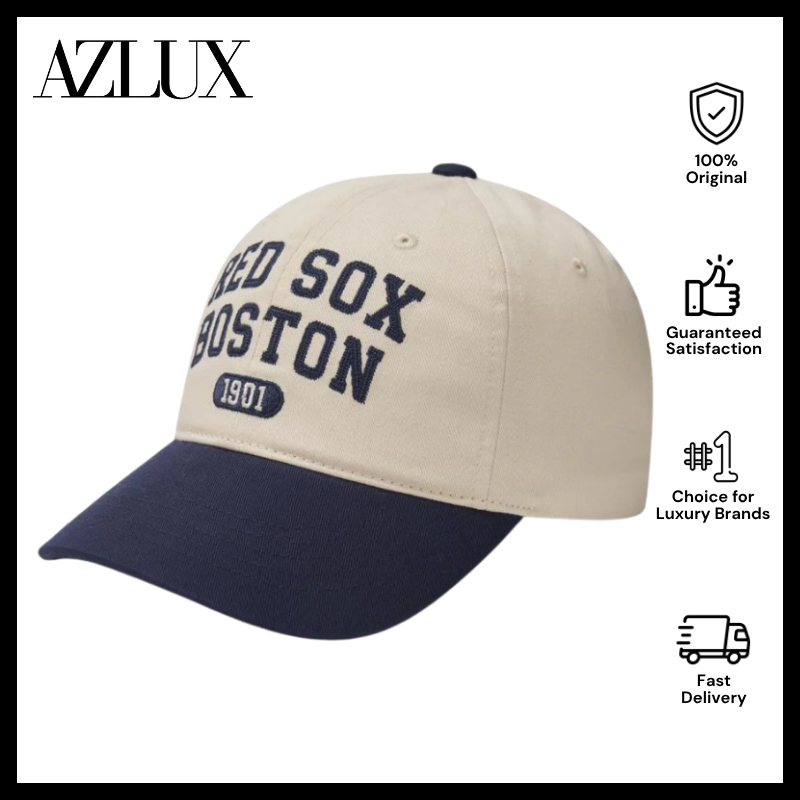 MLB Korea Varsity Boston Red Sox Ball Cap - Dark Navy