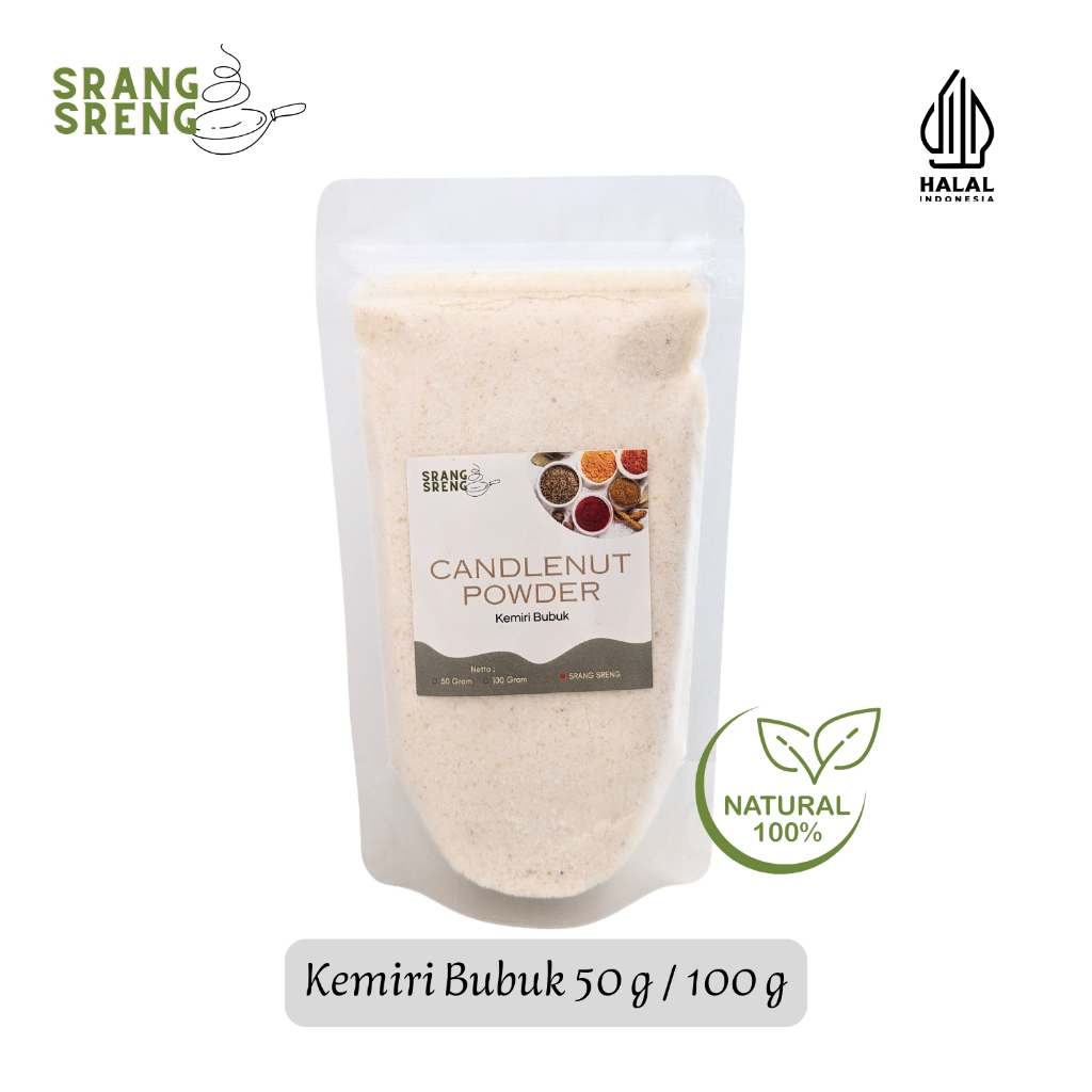 

Kemiri Bubuk 50 g & 100 g | Candlenut Powder | Bumbu Dapur | Bumbu Masakan | Rempah Herbal Tradisional