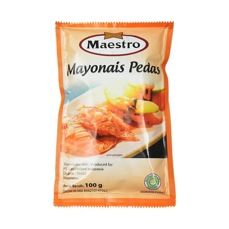 

[oddsolshop] pekanbaru/Maestro Mayonais Pedas 100GR Saus Mayo Mayonnaise Hot Spicy Sauce Halal
