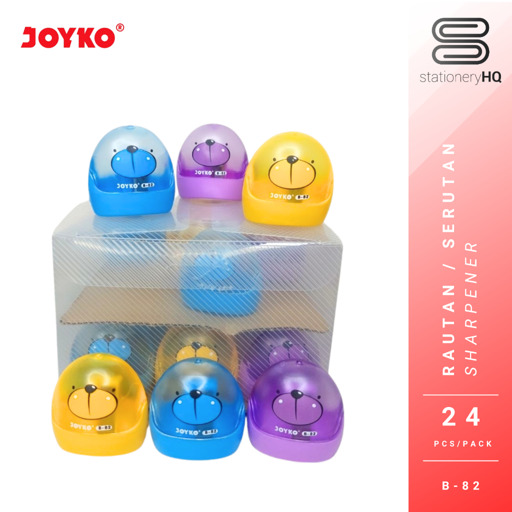 

(24 Pcs) Sharpener Rautan Joyko B-82 Bear