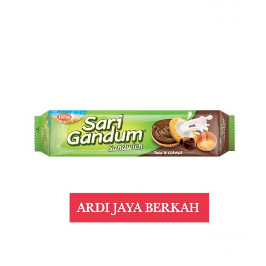 

Roma Sari Gandum Biskuit Sandwich Cokelat 108g