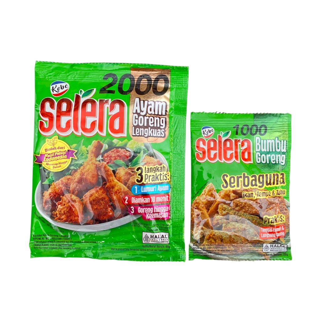 

Kobe Selera Bumbu Instan Ayam Goreng Lengkuas 80gr