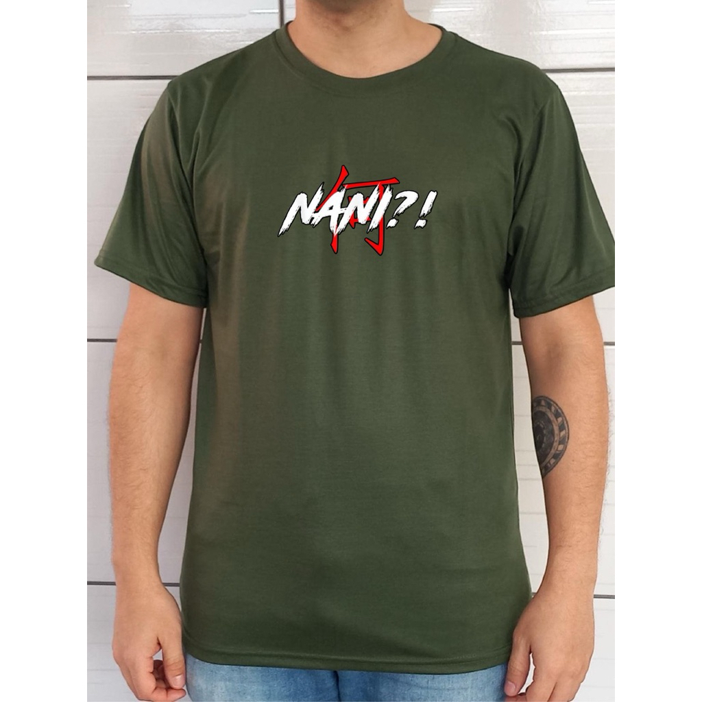 Kaos Pria Nani Tulisan Jepang Kaos Cowok Lengan Pendek Oversize Kaos Distro
