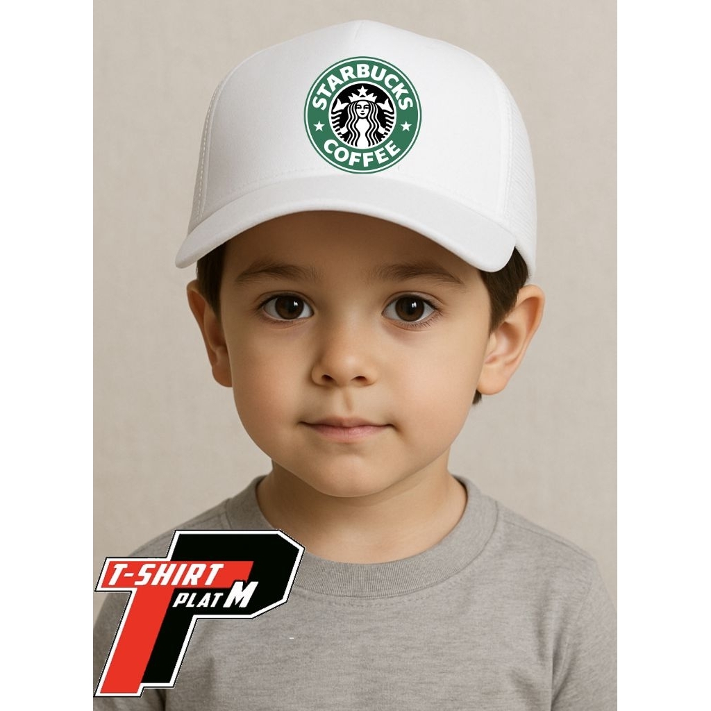 Topi Anak Starbucks Logo Bisbol