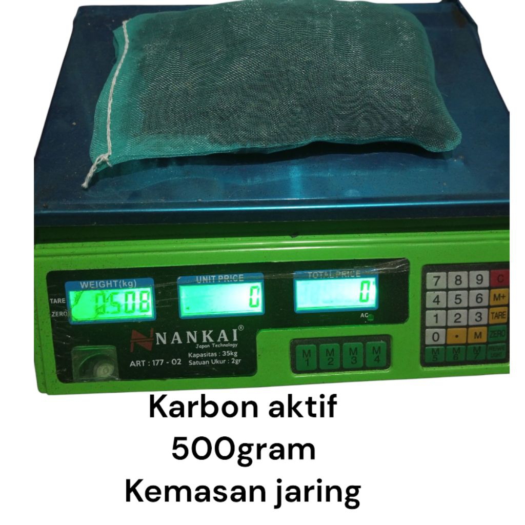 carbon aktif /carbon aktif kemasan jaring / carbon aktif kolam ikan