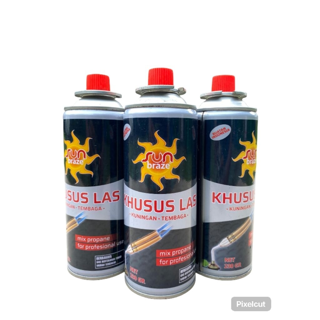 Gas kaleng khusus las sunbraze gas portable las