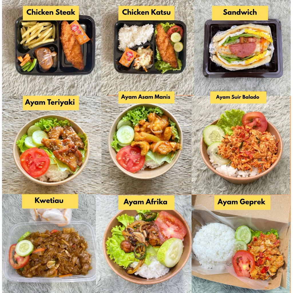 

Nasi Bento Siap Santap Chicken Katsu Chicken Steak Terima Pesenan Gosend Only
