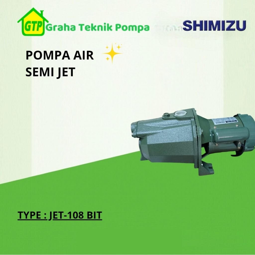 Shimizu JET 108 BIT Pompa Air Sumur Dangkal - Semi Jet Pump