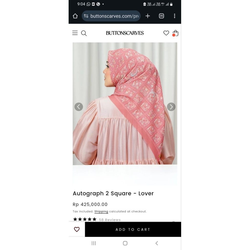 New Buttonscarves 135x135 Autograph Lover XL