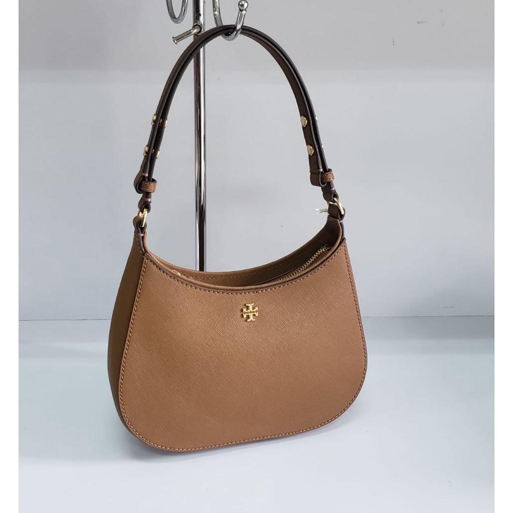 Tas Wanita Tory Burch ORIGINAL USA TB Emerson Zip Shoulder Leather Safiano AUTHENTIC STORE