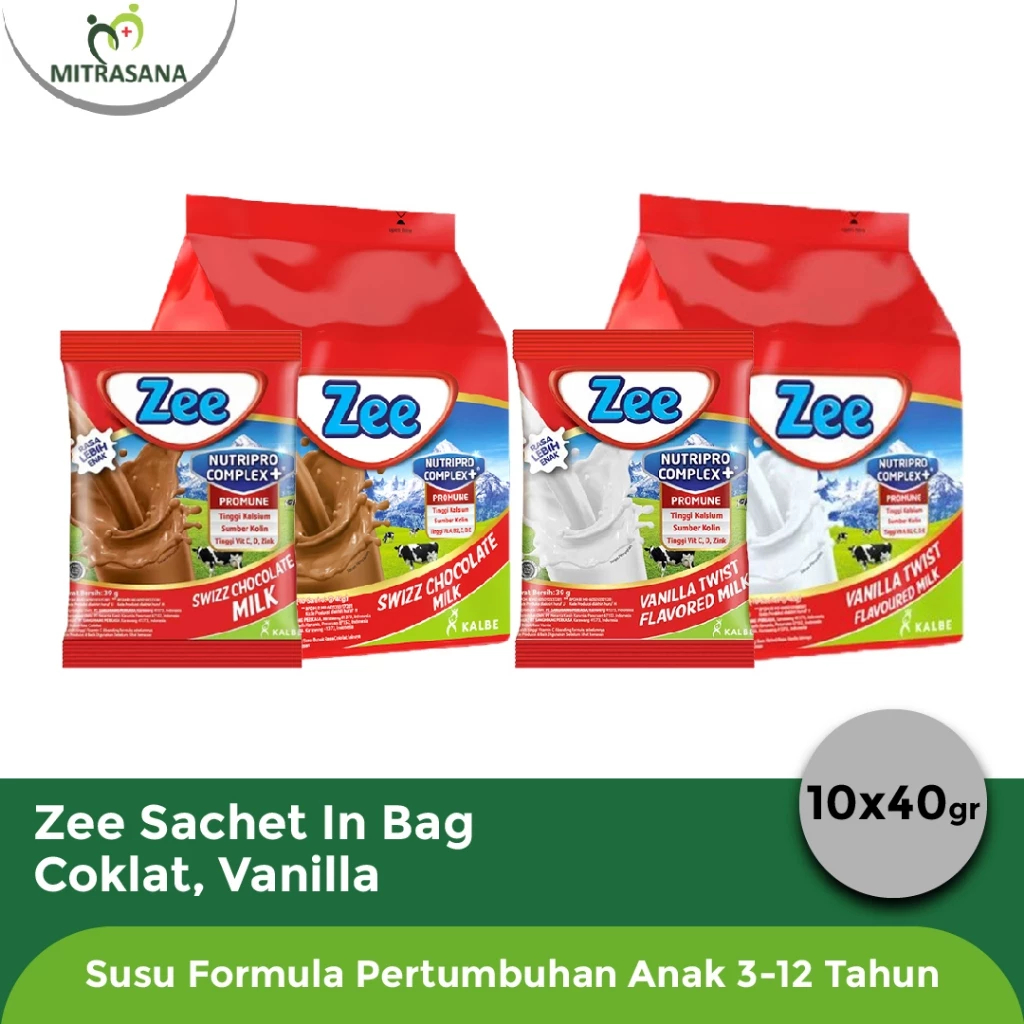 

Zee Sachet In Bag 10 x 38gr Coklat Vanilla ~ Susu Formula Pertumbuhan Anak 3-12 Tahun