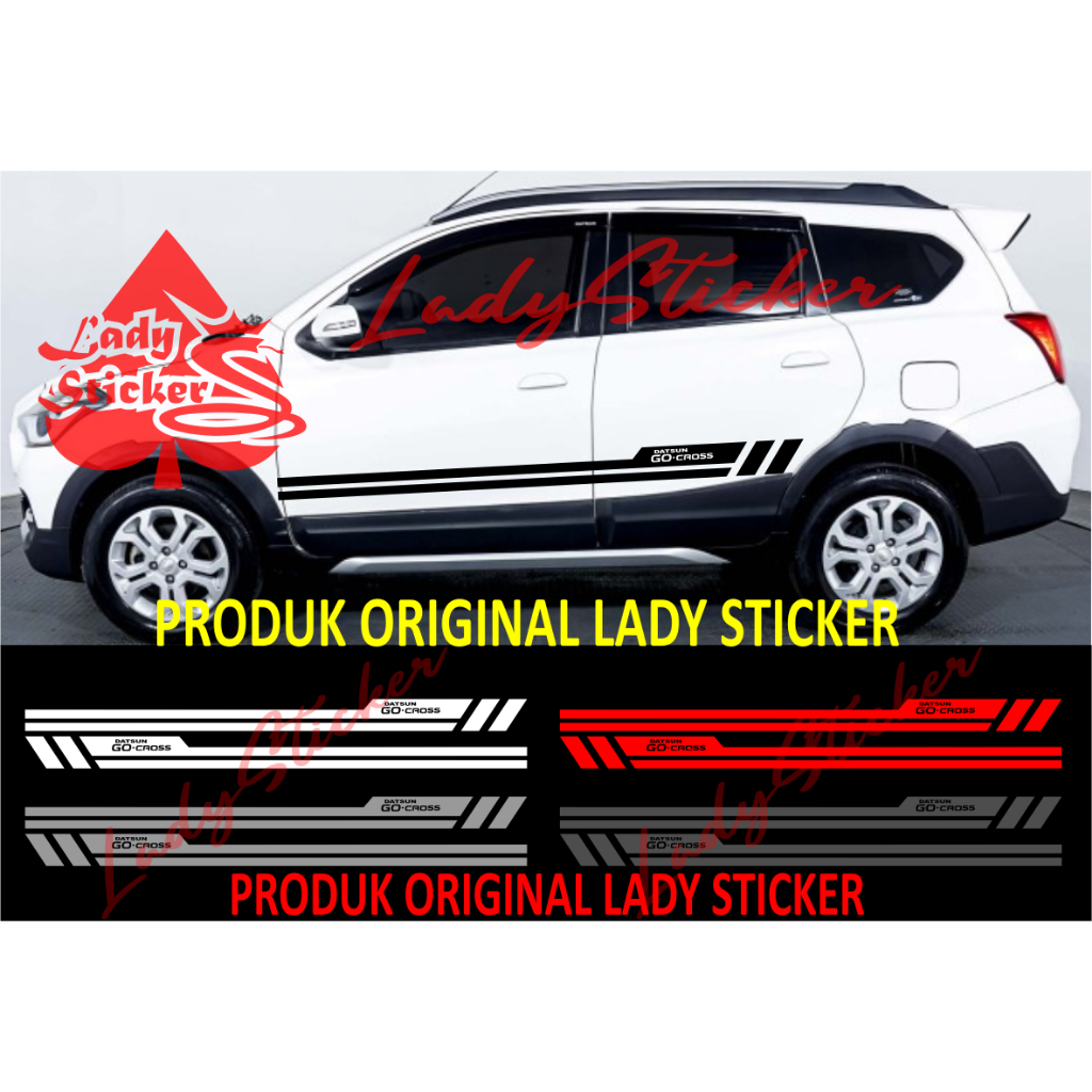 Cutting sticker mobil go cross sticker stiker mobil datsun go cross