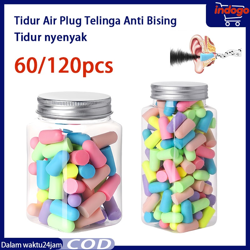 60120Pc Earplug Tidur Peredam Uara Nyamanreduction Leeping Earplug Uara Bua Earplug