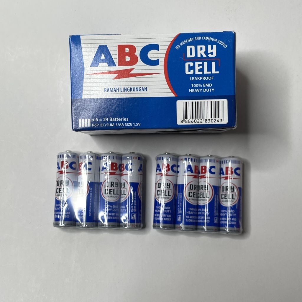 baterai ABC AA isi 4