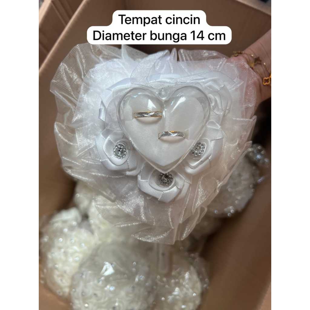 (Sunparty) kotak cincin / tempat cincin / kotak cincin tunangan / kotak cincin pernikahan