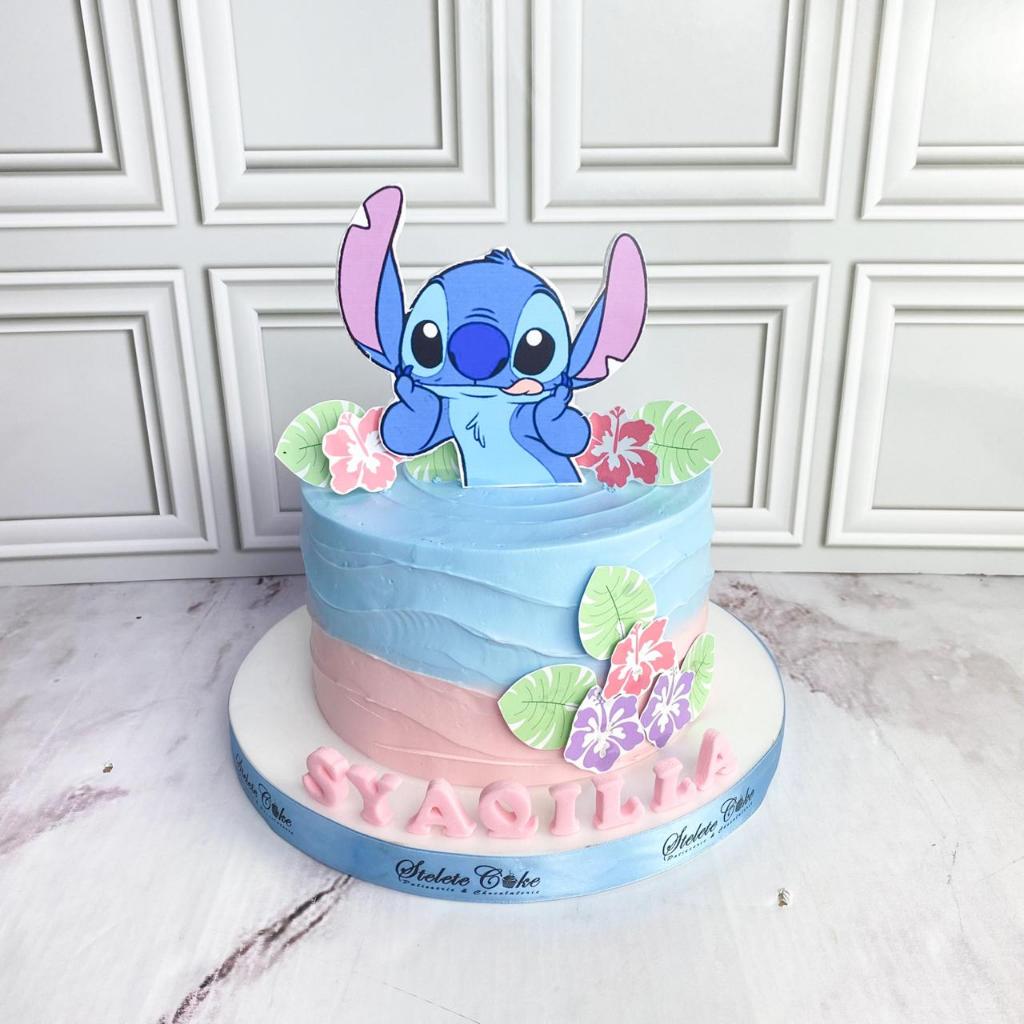 

Kue ulang tahun/Birthday cake/Kue Ultah Tema Stitch/Stich Cake Topper/Kue Birthday Jakarta