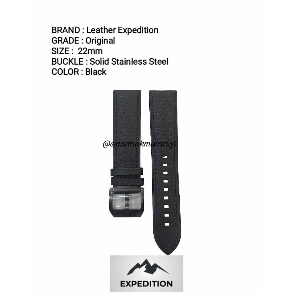 STRAP EXPEDITION LEATHER RUBBER 22