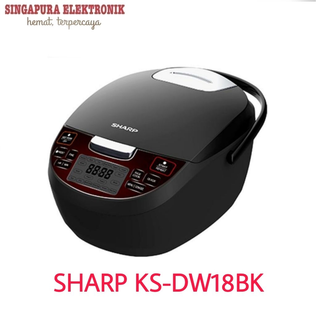 Sharp Rice Cooker/Magic Com Digital KS-DW18BK