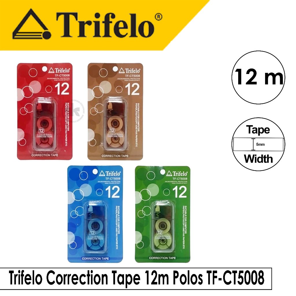 

Trifelo Correction Tape Polos 12m TF-CT5008