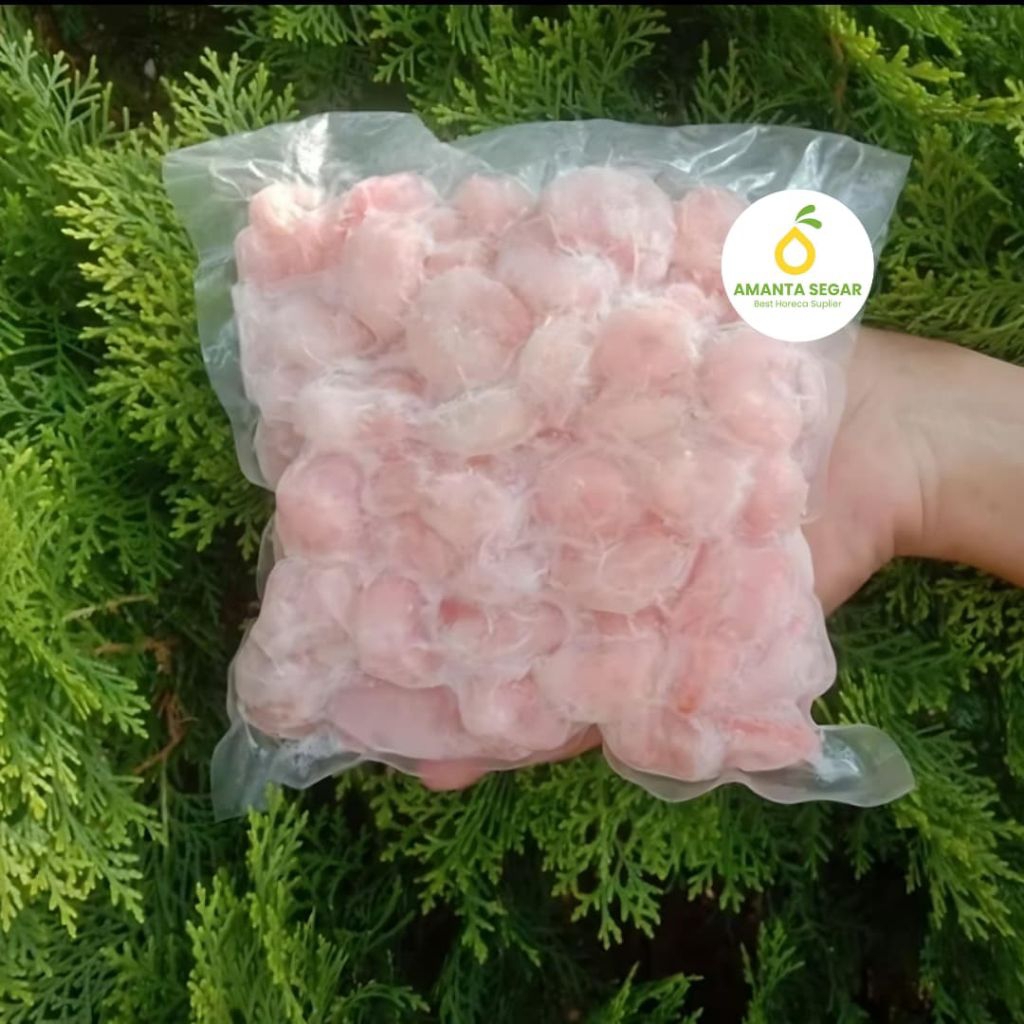 

Udang Kupas Bersih Segar Shrimp Semi Cooked Frozen Besar 500 Gram