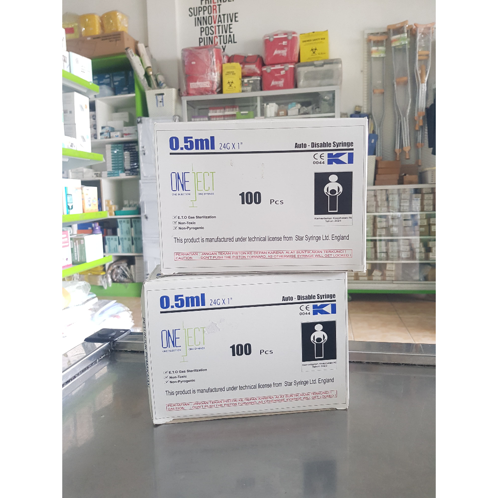 Oneject Syringe 0,5 ml per box