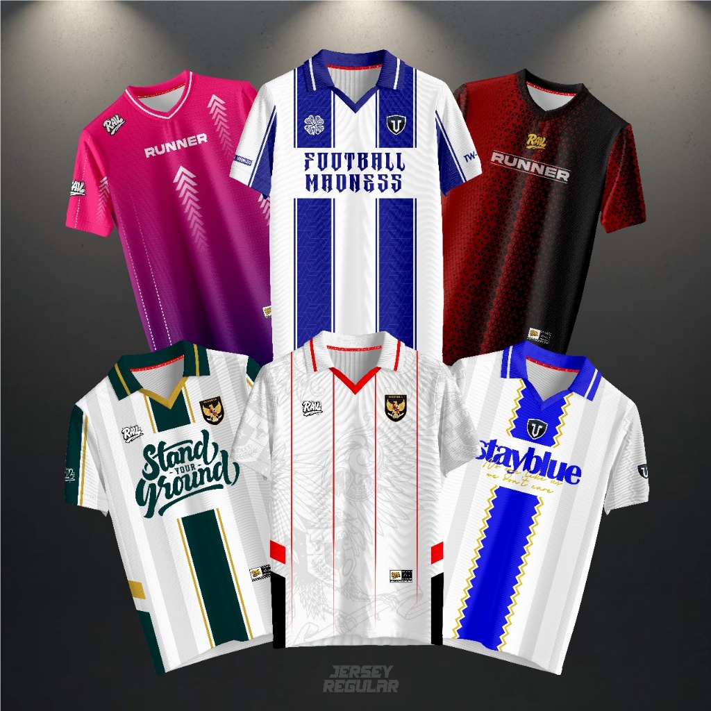 JERSEY KAOS VINTAGE BEST SELLER SPORT & SUPORTER - JERSEY REGULAR KOREA - JERSEY KAOS RETRO SPORT SE