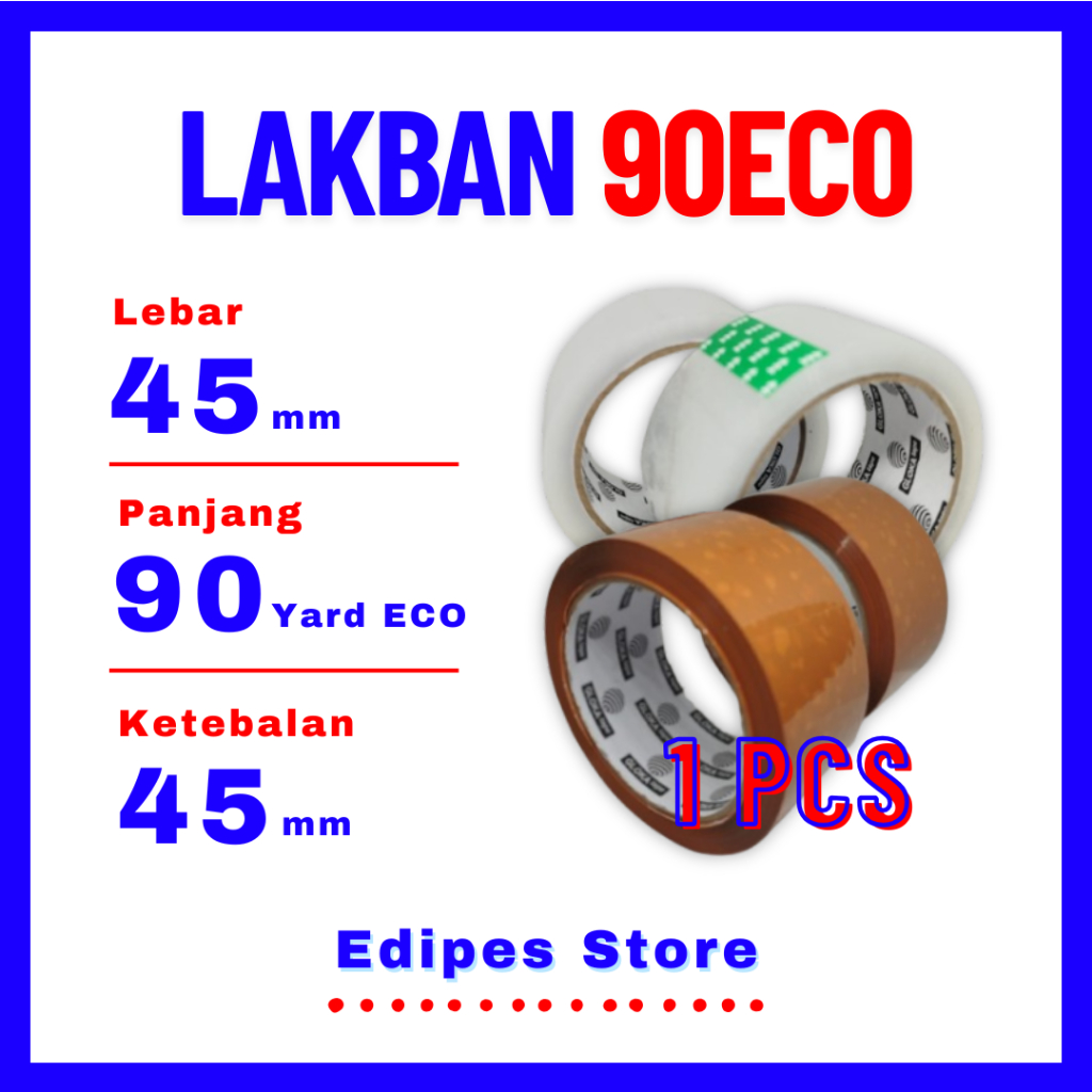 

Lakban OPP TAPE 45x90Yard Eco 1 PCS