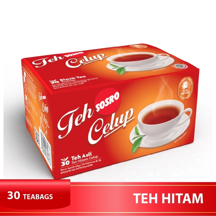 

Teh Celup Sosro Teh Hitam Isi 25 30 Kantong
