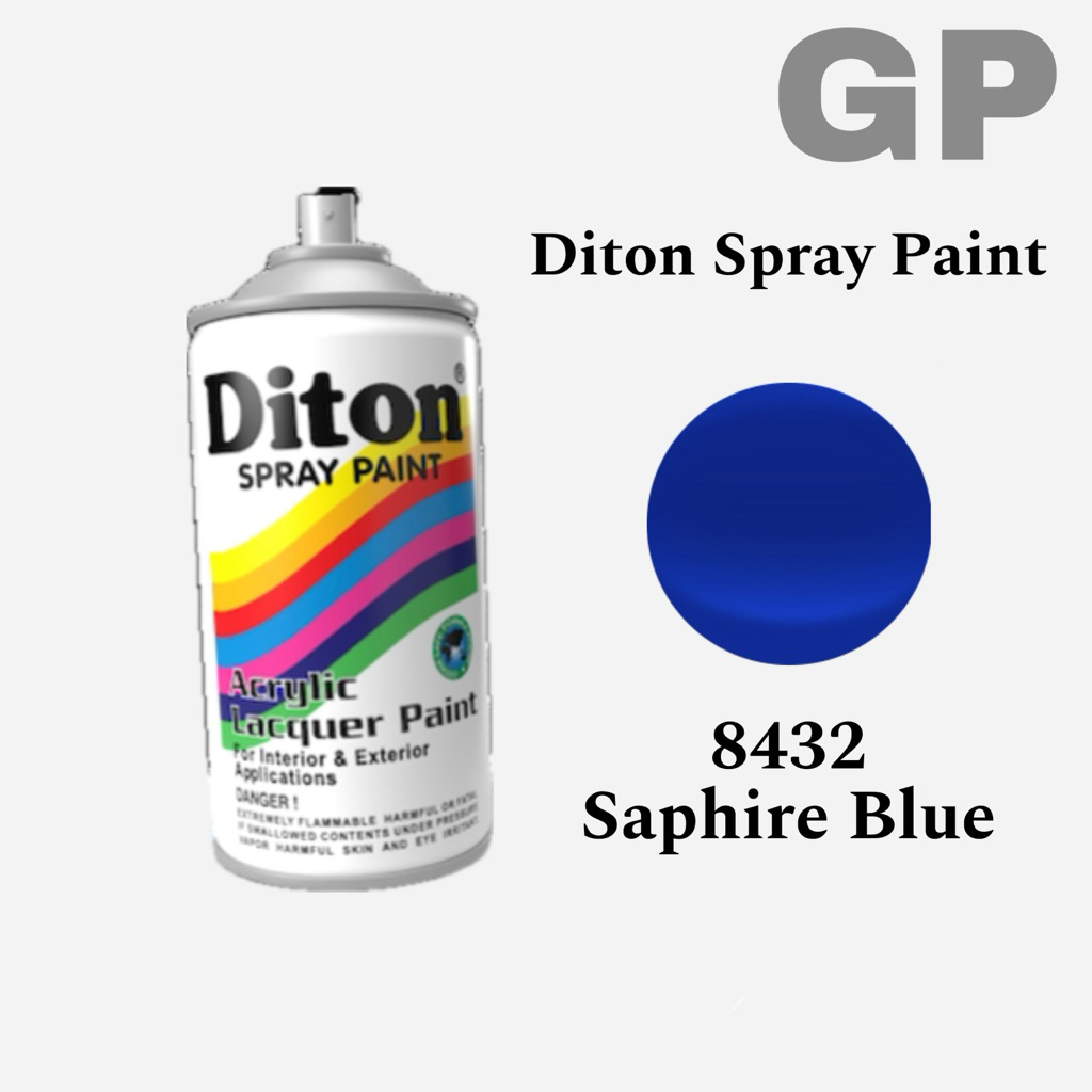 Diton SAPHIRE BLUE 8432 || Cat Semprot Besi,Kayu