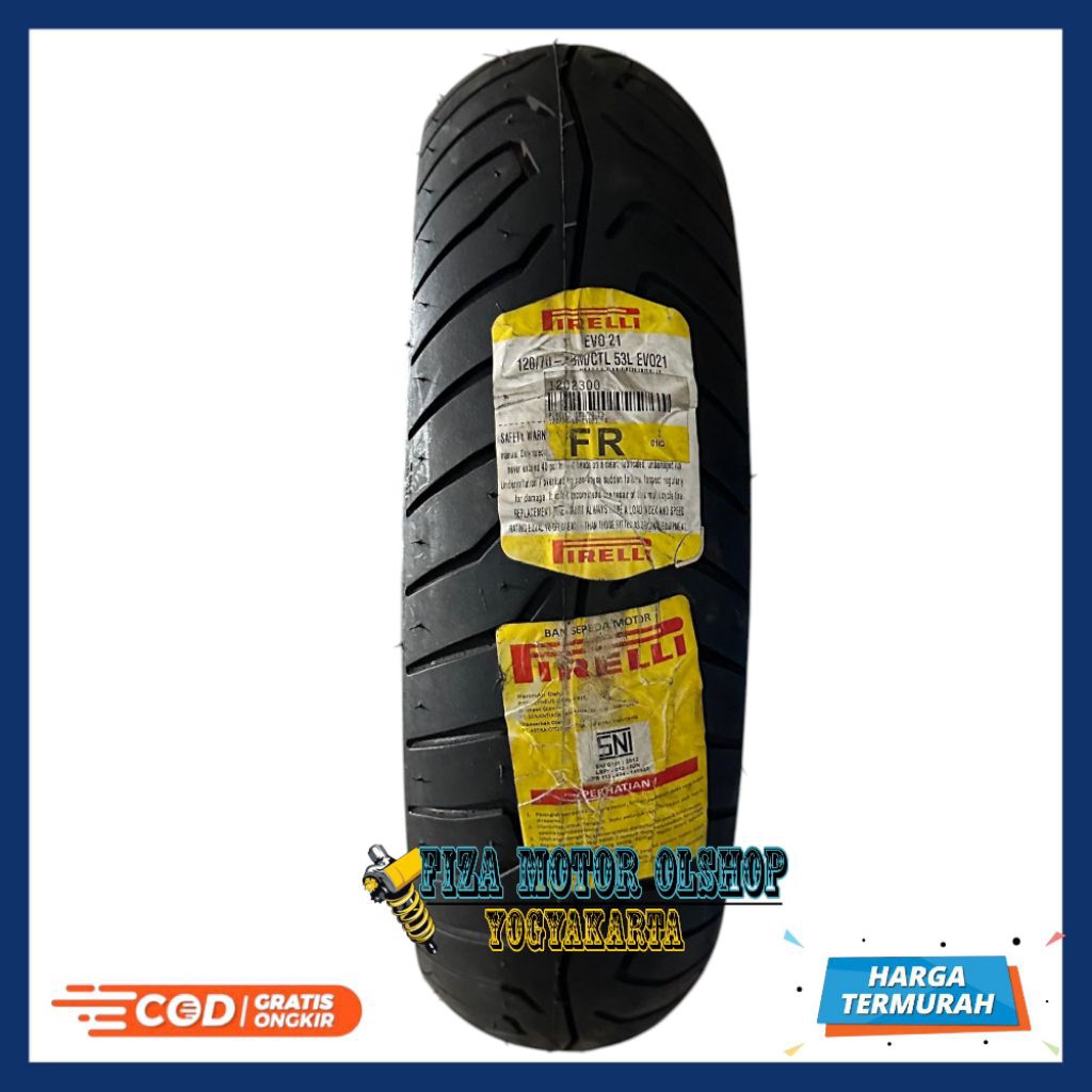 Ban Tubles Tubeless Pirelli 120/70-13 EVO 21 Original Ban Depan NMAX 120/70-13