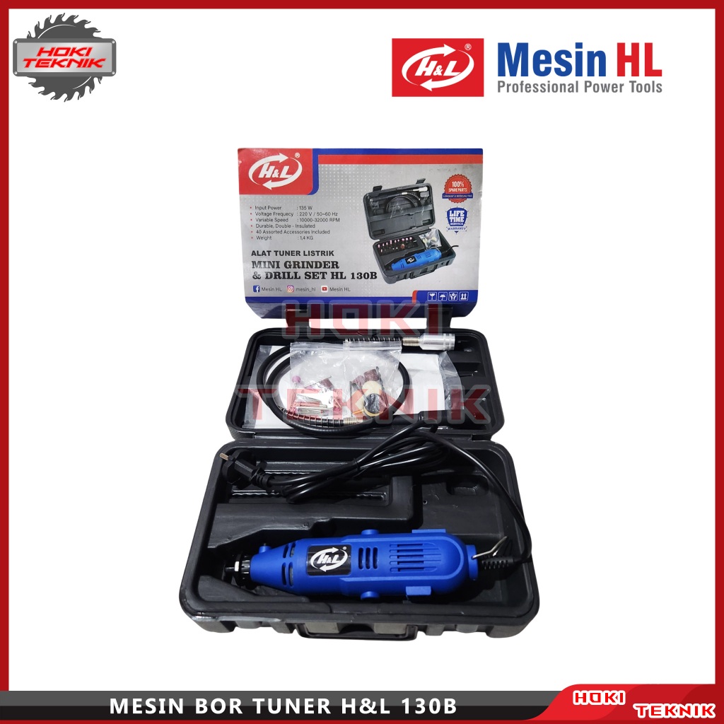 Mesin Bor Tuner Mini Gerinda Cuner Mini Grinder H&L