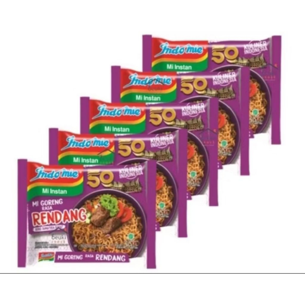 

Mie Instan Indomie Rendang 91 g X5