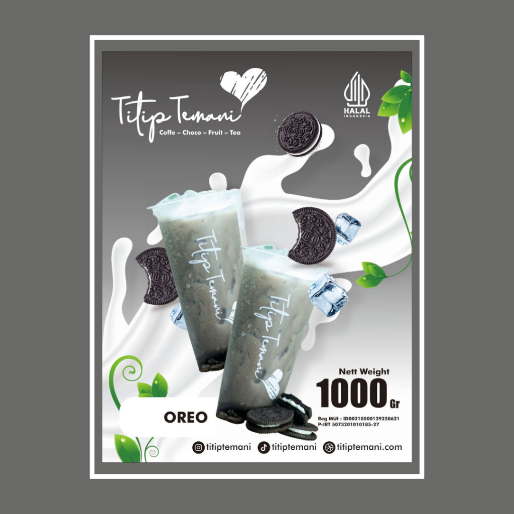 

Titip Temani Minuman Bubuk Mix Oorreeoo 500 gr - 1000 gr