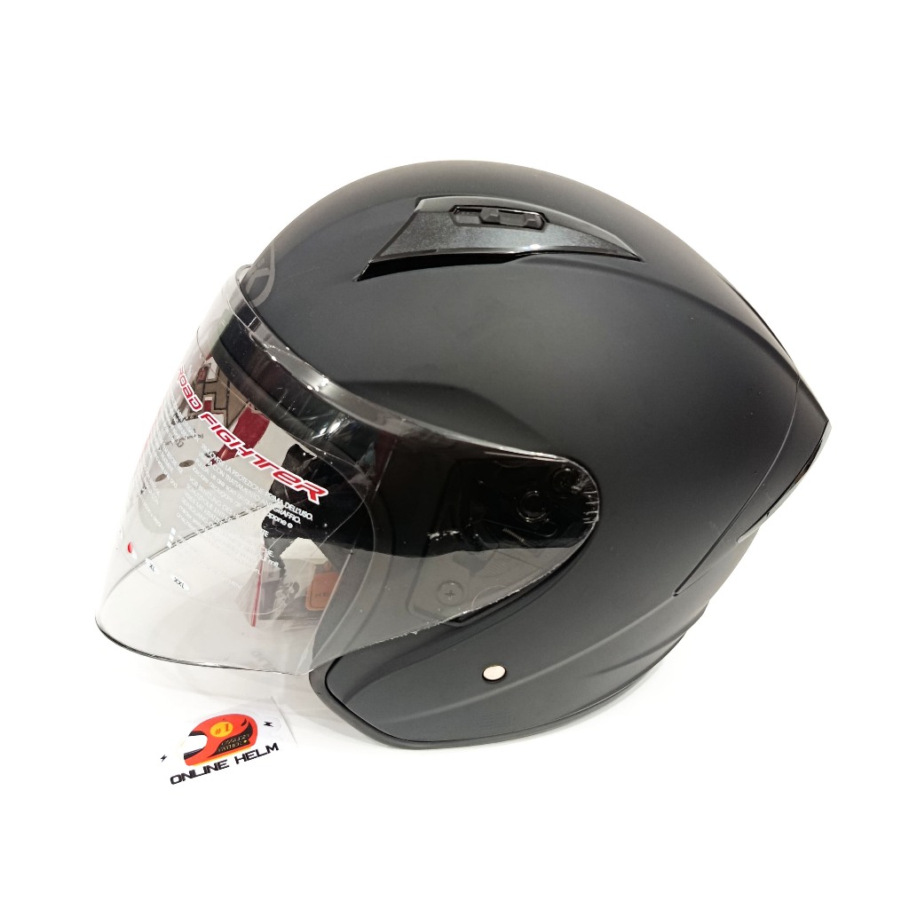 HELM NHK N1 ELITE SOLID warna hitam doff