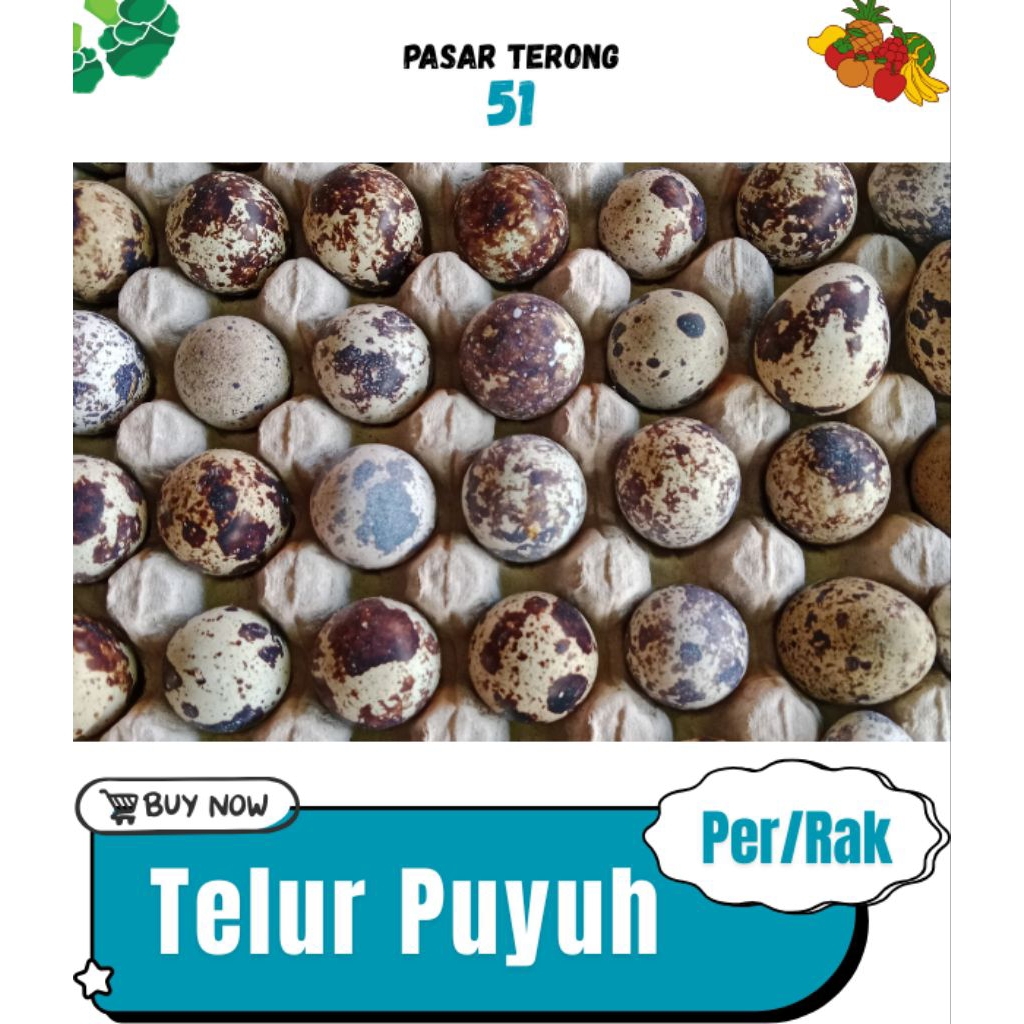 

Telur Puyuh Makassar 50.000/Rak