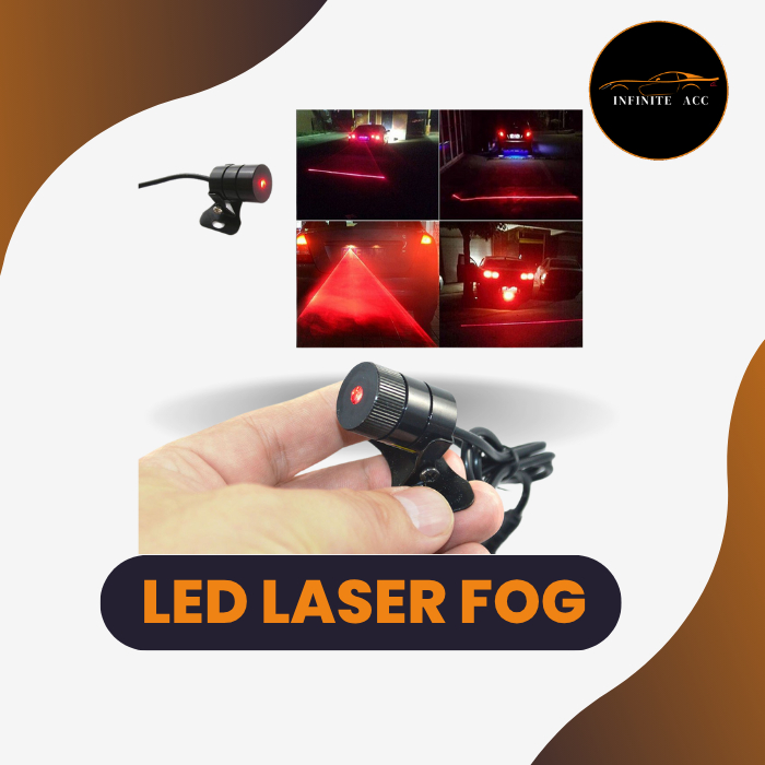 LED Laser Red Fog Light Lampu Belakang Mobil Untuk Kabut