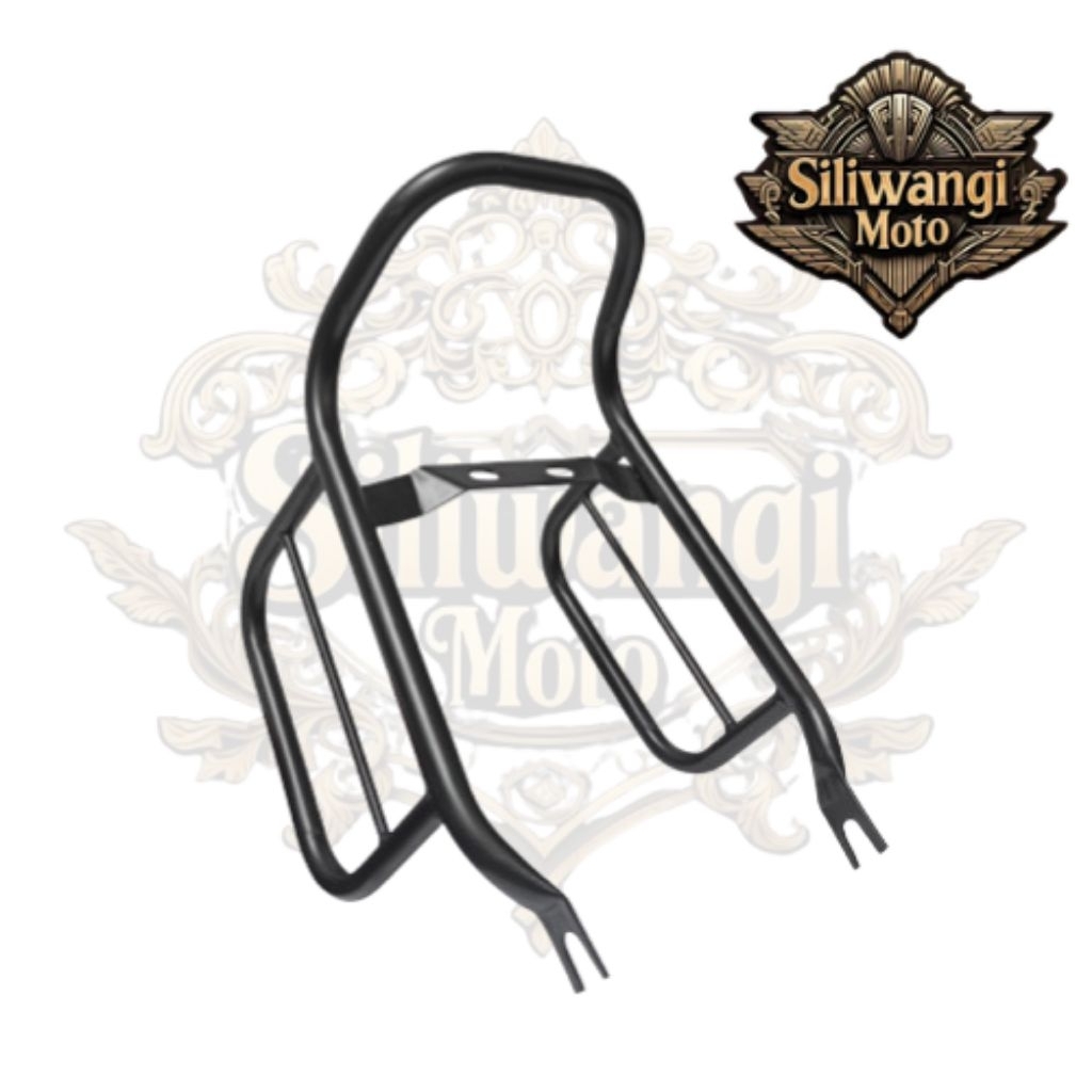 Behel W175 Backrack Rak Belakang Custom Kawasaki W 175 with Sidebag Behel Polos Sidebag Only