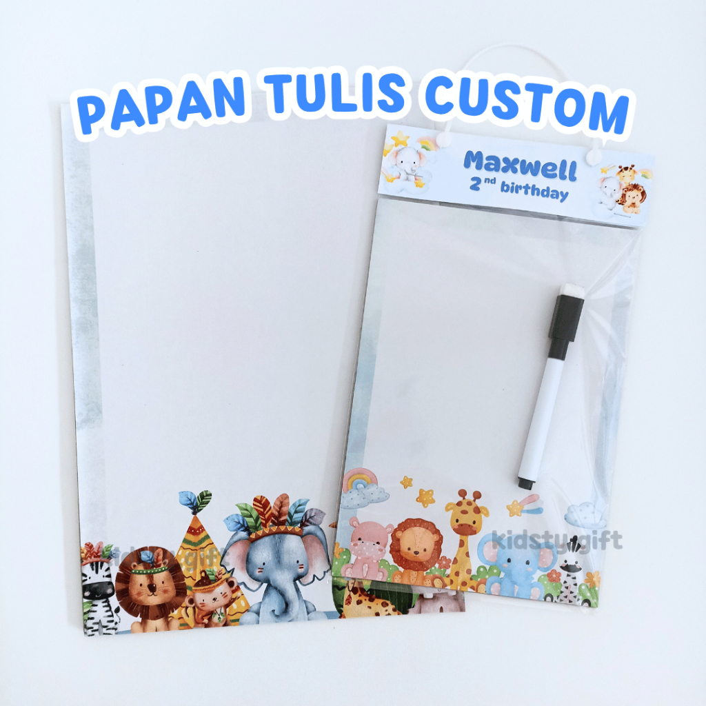 

Papan Tulis A5 Custom Tema Souvenir Ulang Tahun Anak Birthday Hampers Goodie Bag Mainan Aktivitas